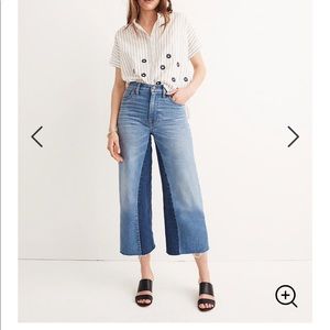 Madewell Wide Leg Crop Jeans: Gusset Ed. Size 28
